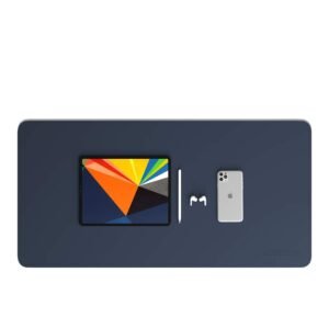 Scarters Desk Mat & Extended Mouse Pad 90x45cm, Reversible (Blue & Yellow)