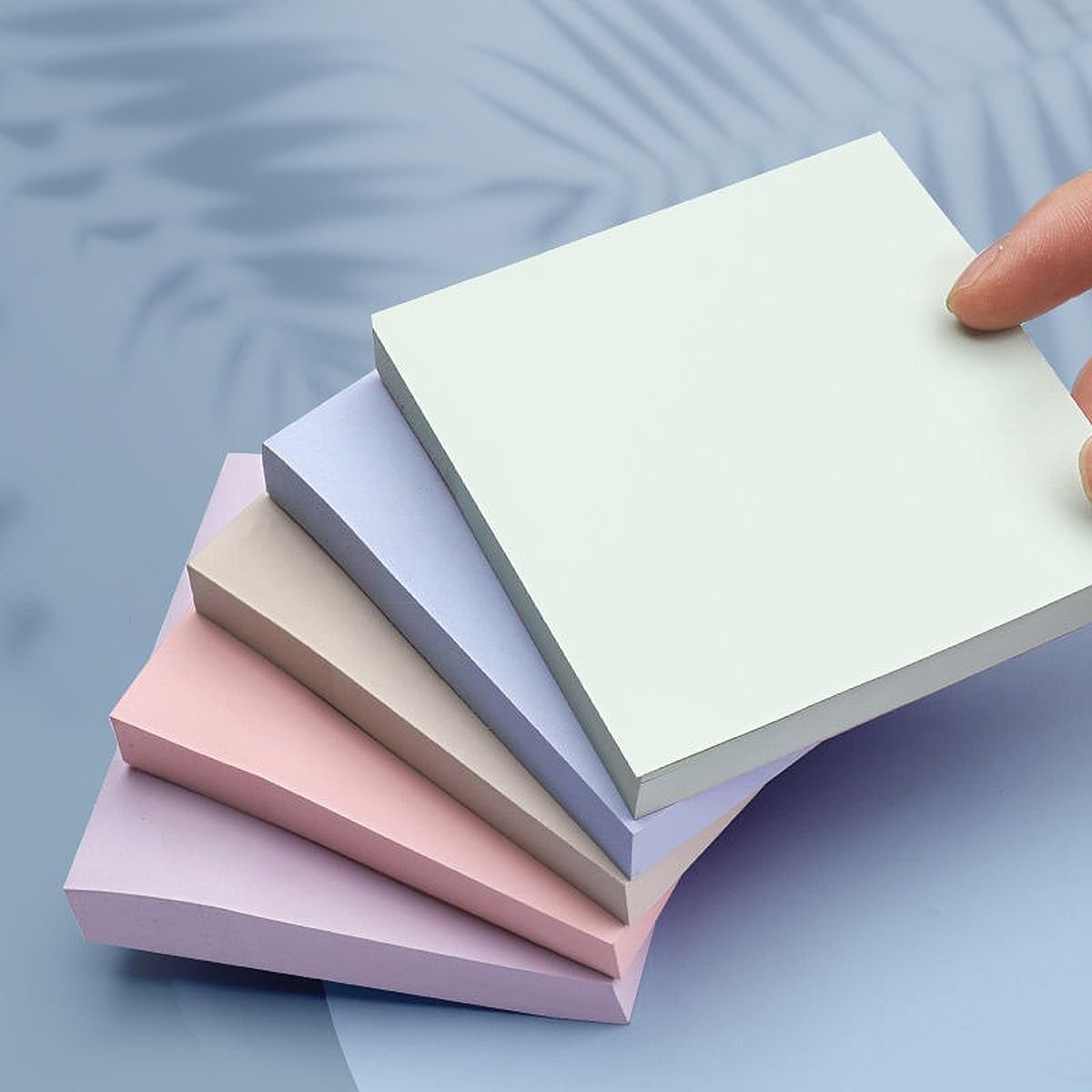Sticky Notes 400 Sheets Cube (4 Colors x 100 Sheets Each) Aesthetic Sticky Notes for Office, Study, School and Home, Repositionable Notes for Reminders, Planning and Journaling