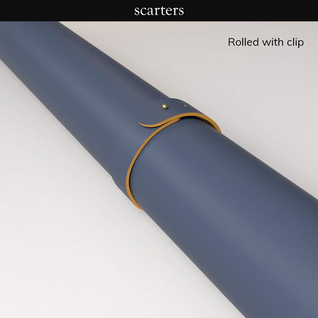 Scarters Desk Mat & Extended Mouse Pad 90x45cm, Reversible (Blue & Yellow)