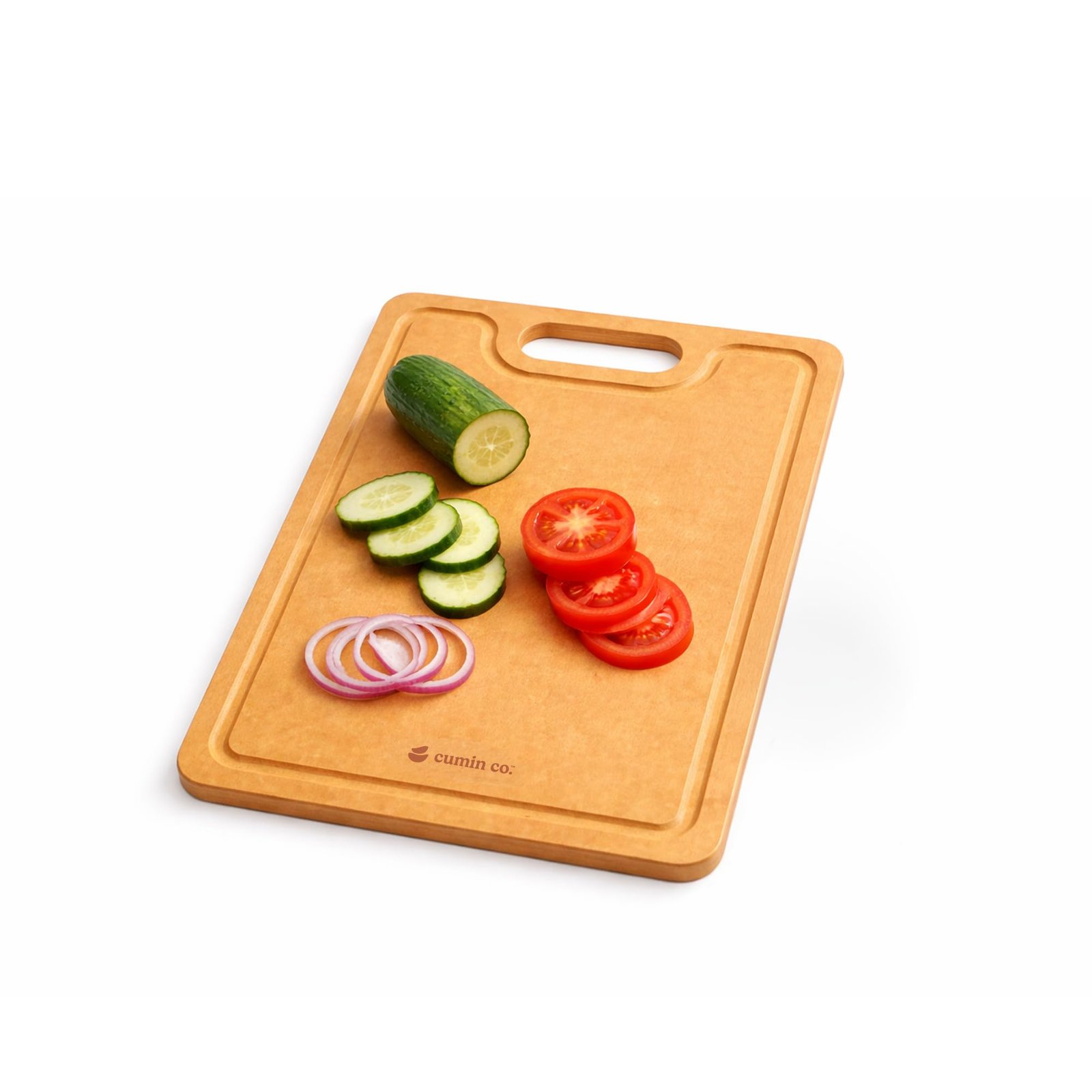 CUMIN CO. Chopping Board | 24x34.5 cm | Bacteria Resistant Cutting Board for Kitchen | Odour-Free | FDA Compliant | Knife-Friendly | Compressed Cellulose