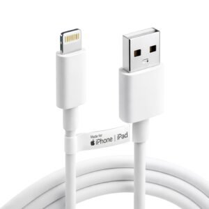 USB to Lightning Cable, Apple MFi Certified Fast Charging & Data Sync Charging Cable Compatible with iPhone 14, 13, 12, 11, X, XS, XR, 8 Plus & iPad, Durable Lightning Cable, 6 Months Warranty HOMEMO