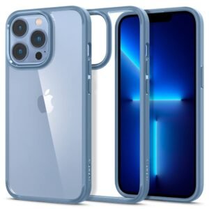 Spigen Ultra Hybrid Back Cover Case for iPhone 13 Pro, Durable Hybrid Structure, Air Cushion Technology - Polycarbonate + TPU | Sierra Blue