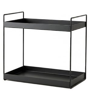 WonderStand Iron 2-Tier Countertop MultipurposeOrganizer|Tiered Shelf Storage Rack, Counter Top Organiser Storage Shelf for Home Kitchen and Bathroom