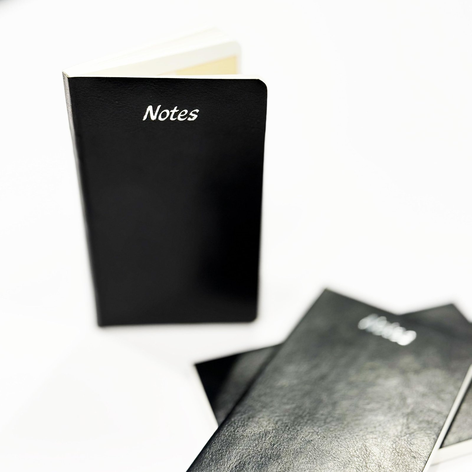 Cubic A7 Palm Notebook | Black | Pack of 3 | Compact & Stylish Softbound for Note-Taking, Pocket Use & Journaling | Smooth Paper | Durable & Handy