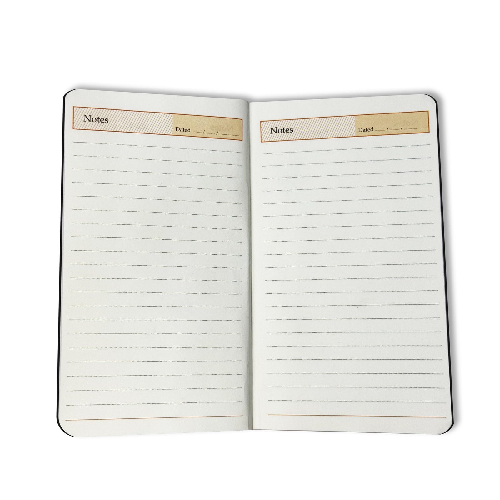 Cubic A7 Palm Notebook | Black | Pack of 3 | Compact & Stylish Softbound for Note-Taking, Pocket Use & Journaling | Smooth Paper | Durable & Handy