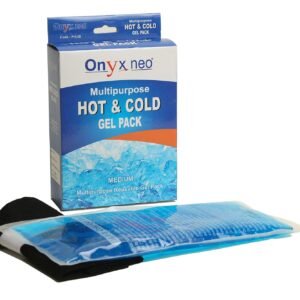 ONYXNEO Reusable Hot and Cold Gel Pack for Pain Relief - Multipurpose Hot/Cold Therapy Ice Pack (Medium, 125mm X 260mm)