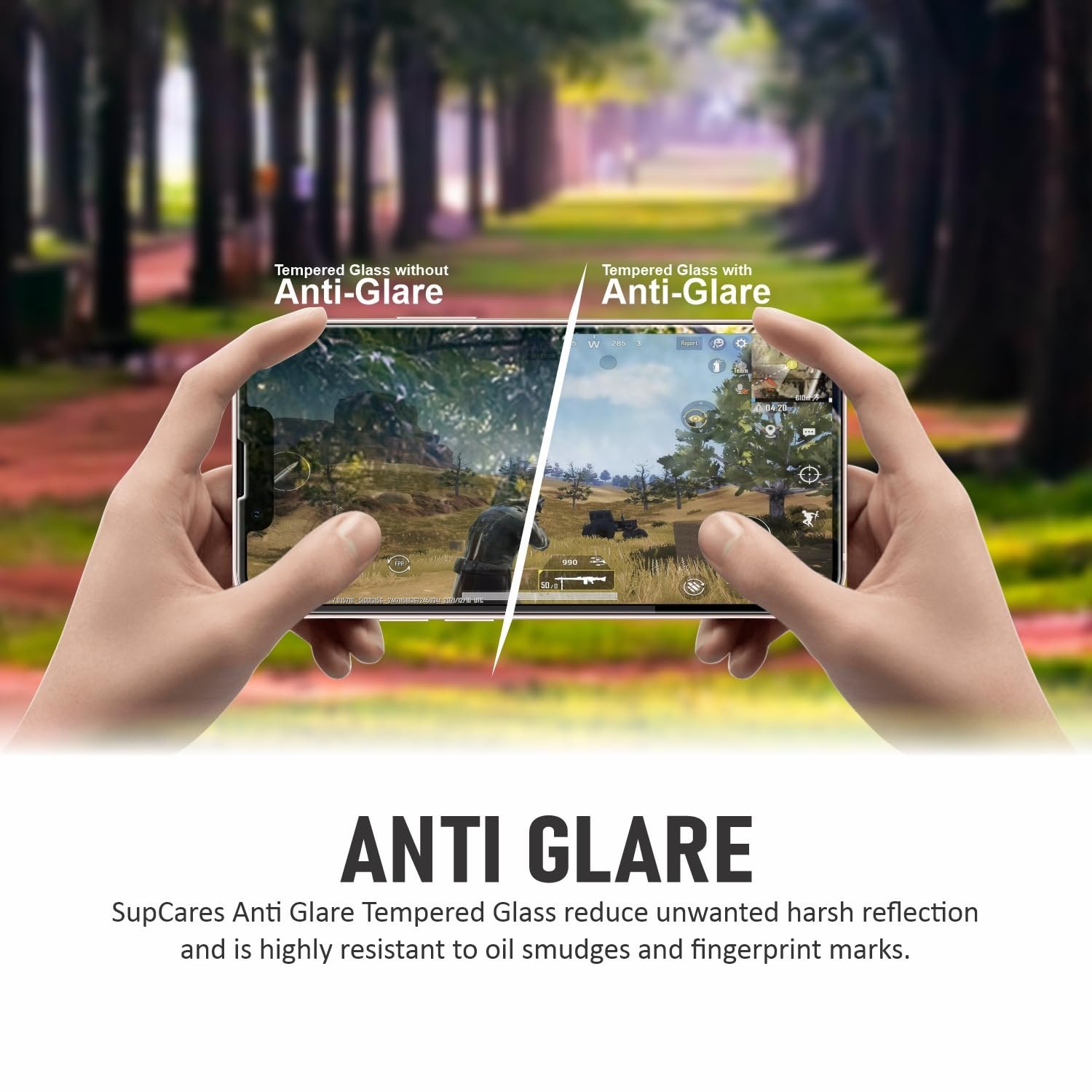 SupCares Matte Anti-Glare Tempered Glass for iPhone 13, 13 Pro, 14, iPhone 16e and iPhone 17e (6.1 Inch) With Installation Kit | Military-Grade Gorilla Screen Protector | Edge to Edge Coverage | Black