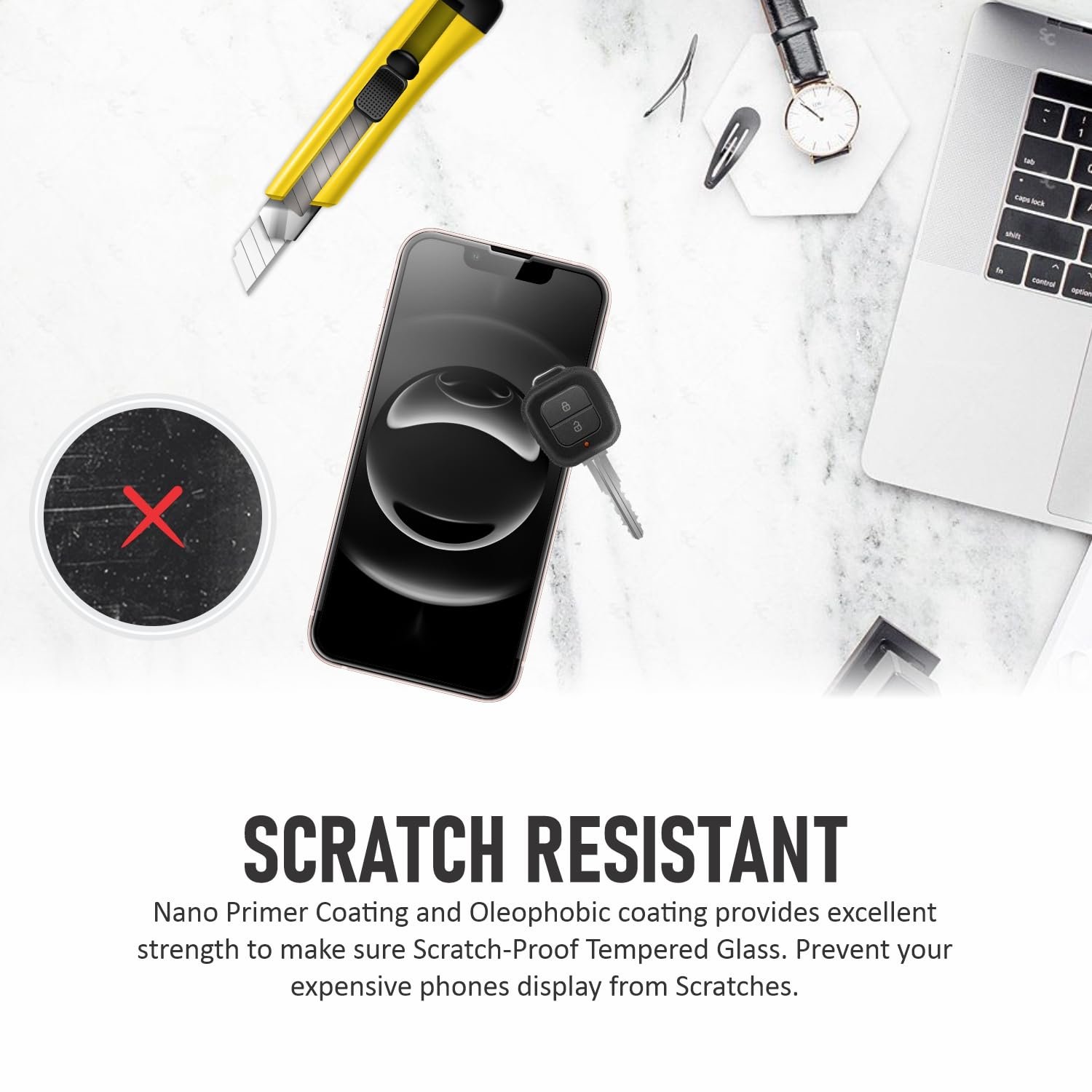 SupCares Matte Anti-Glare Tempered Glass for iPhone 13, 13 Pro, 14, iPhone 16e and iPhone 17e (6.1 Inch) With Installation Kit | Military-Grade Gorilla Screen Protector | Edge to Edge Coverage | Black