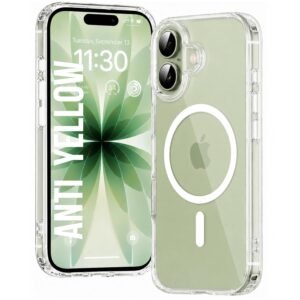 DIZORO Crystal Clear Magnetic Compatible with iPhone 17 Case with Anti-Yellow Anti-Scratch Shockproof Transparent Cover