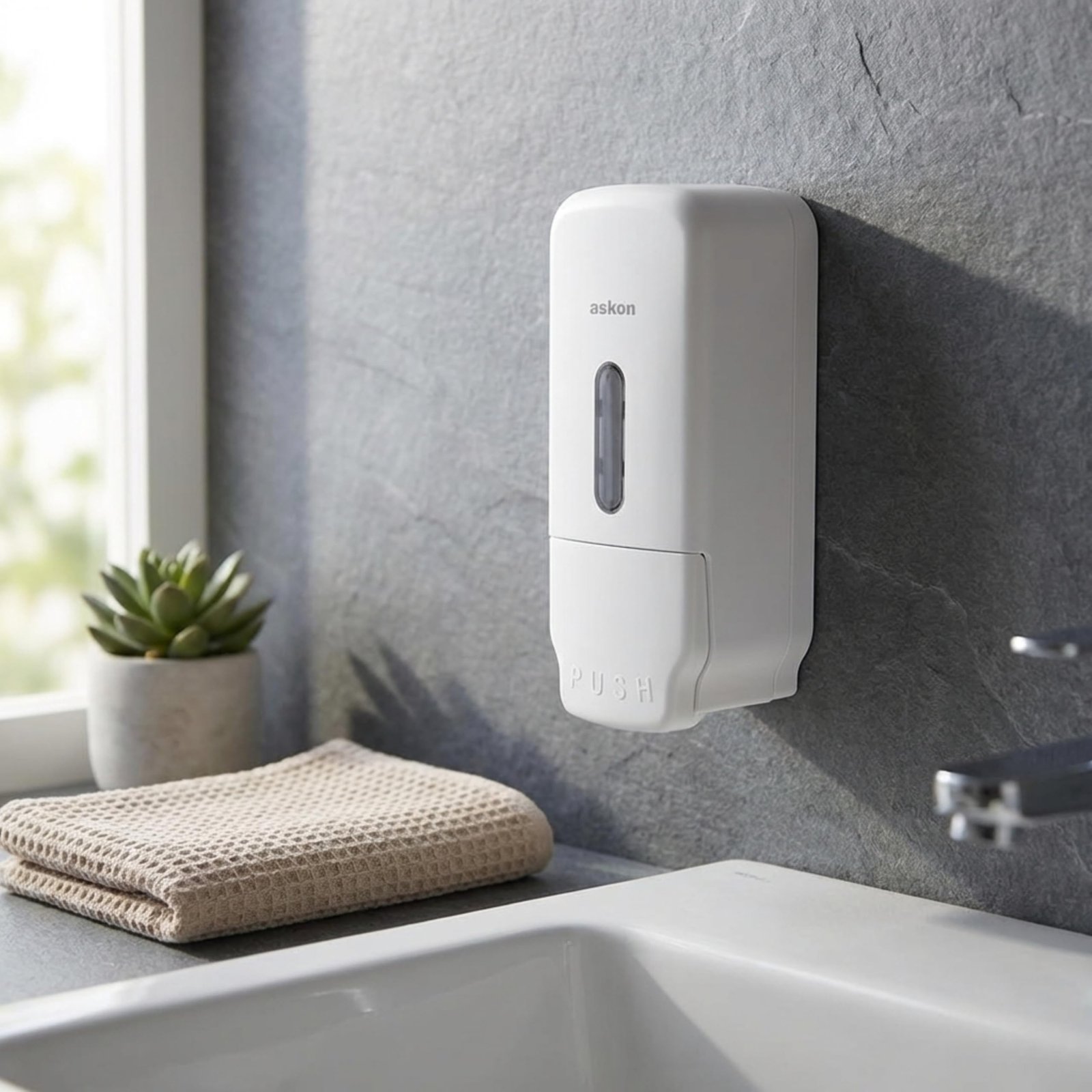 Askon Liquid Soap Dispenser, Hand Wash Dispenser, 500 ml Capacity, Sanitizer Dispenser, Bathroom Dispenser